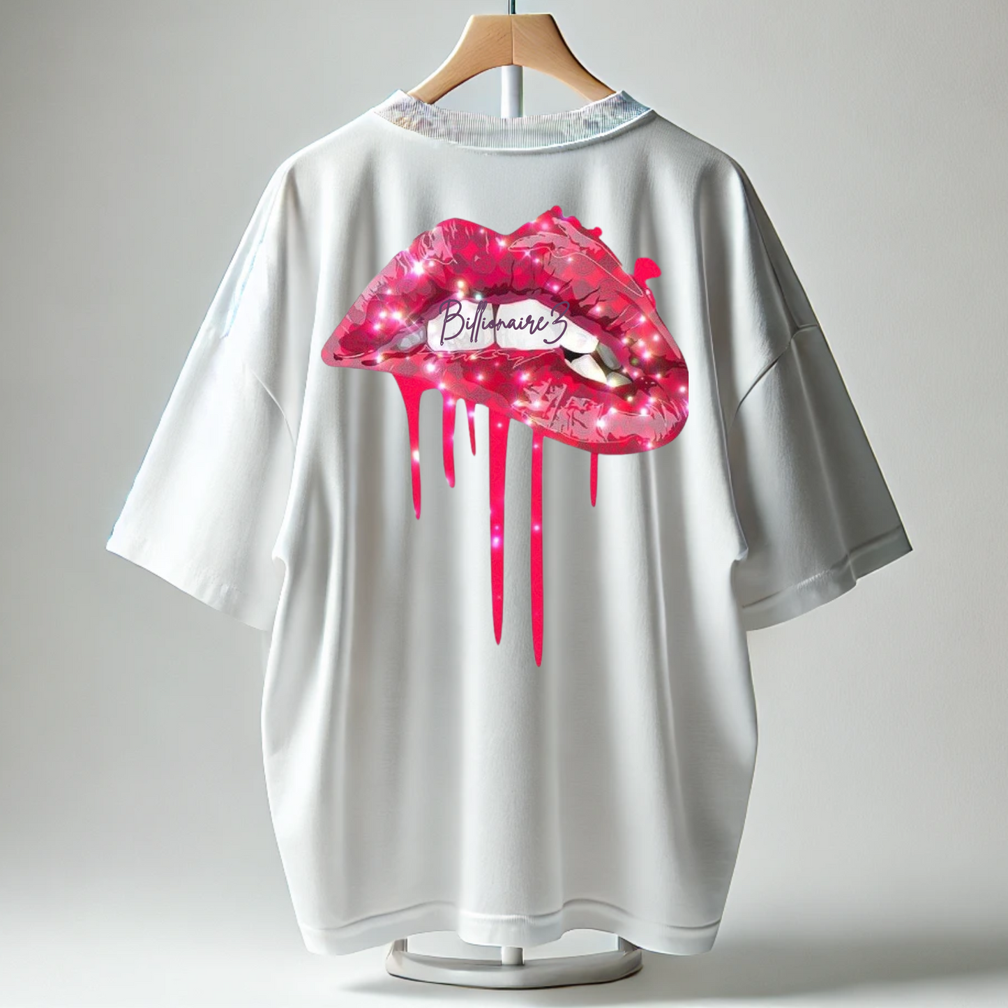 BillionaireZ “Lip Drop” Oversized Tee