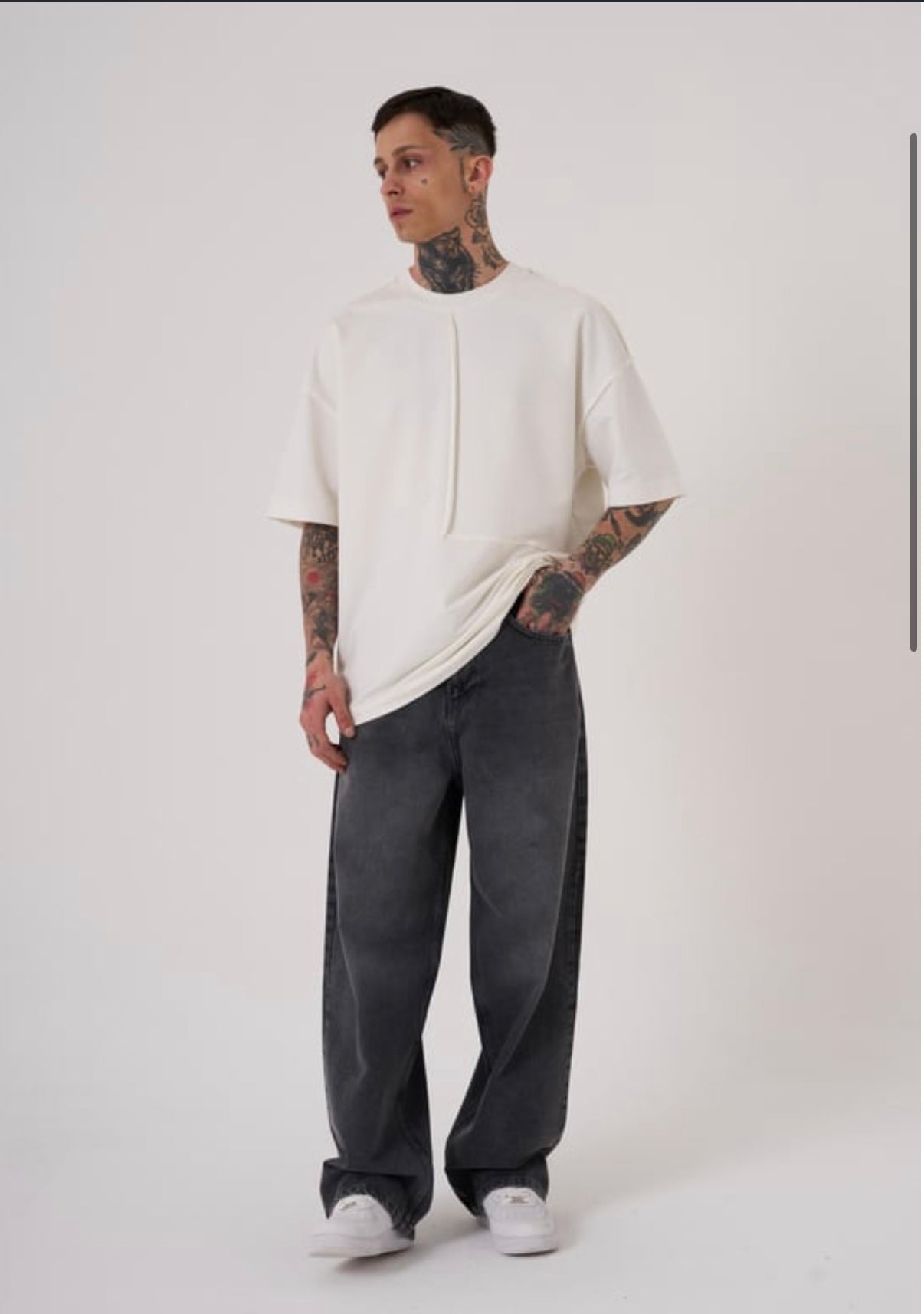 Charcoal Fade Oversized Denim – BillionaireZ Signature Drop