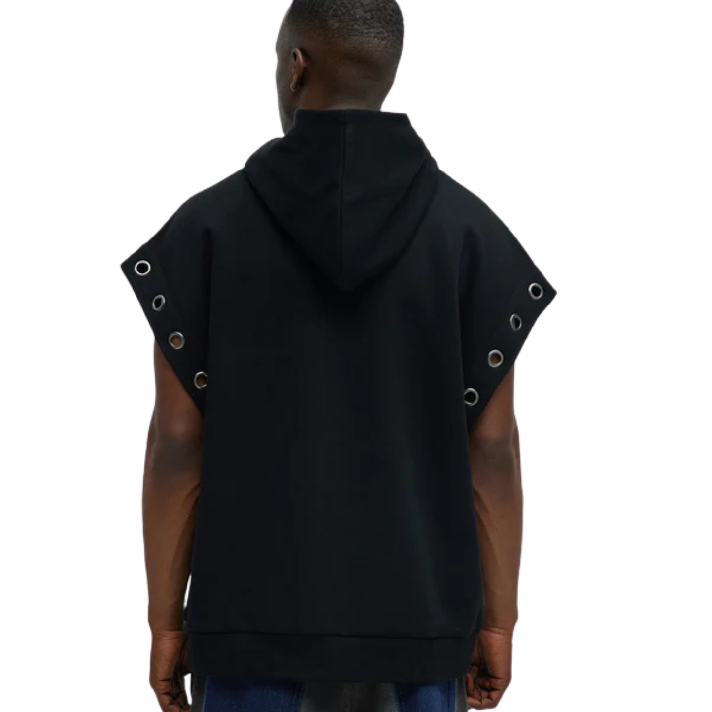 Silent in the Dark – Sleeveless Hawk Hoodie