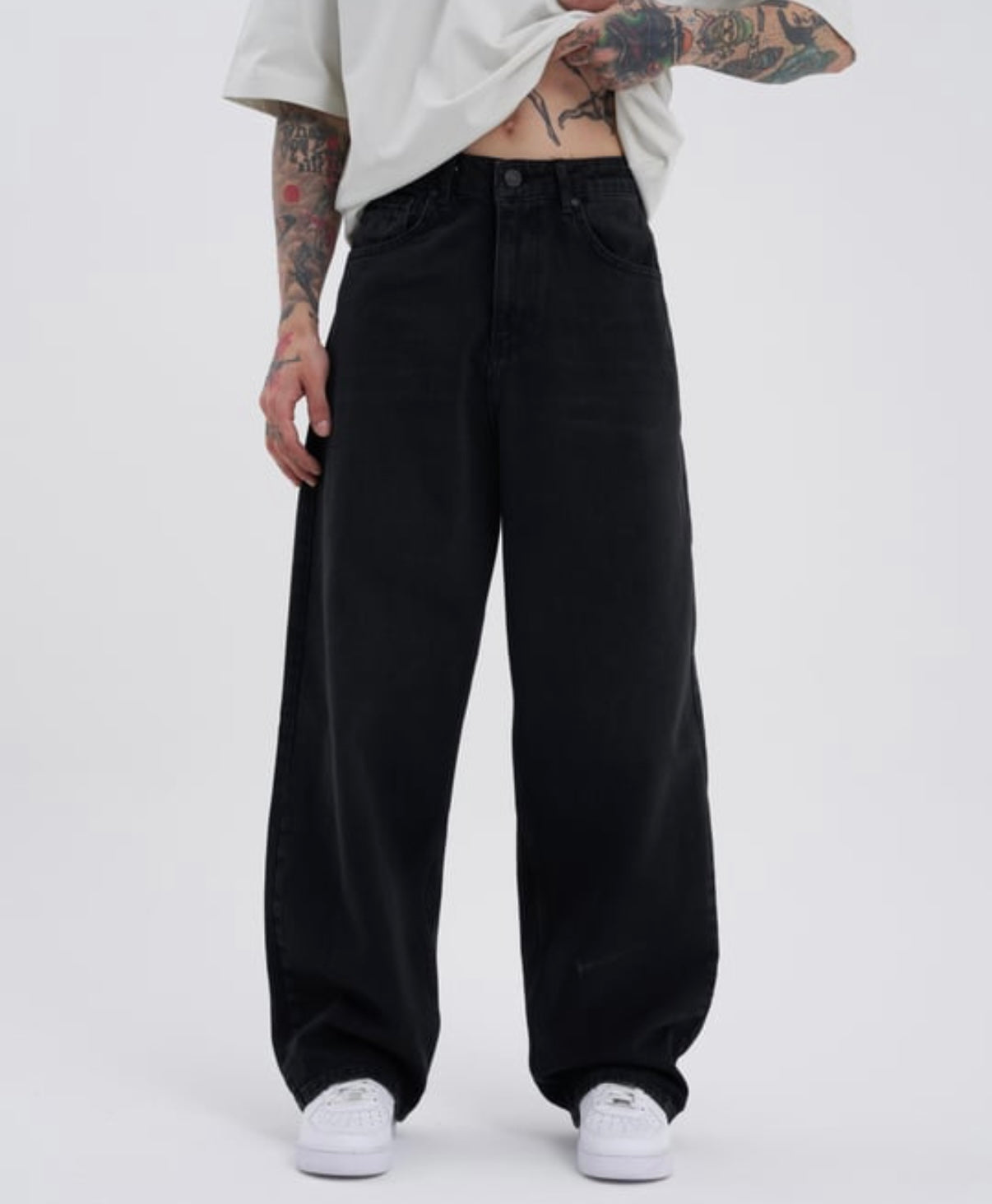 Noir Code Oversized Denim – BillionaireZ Blackout Edition