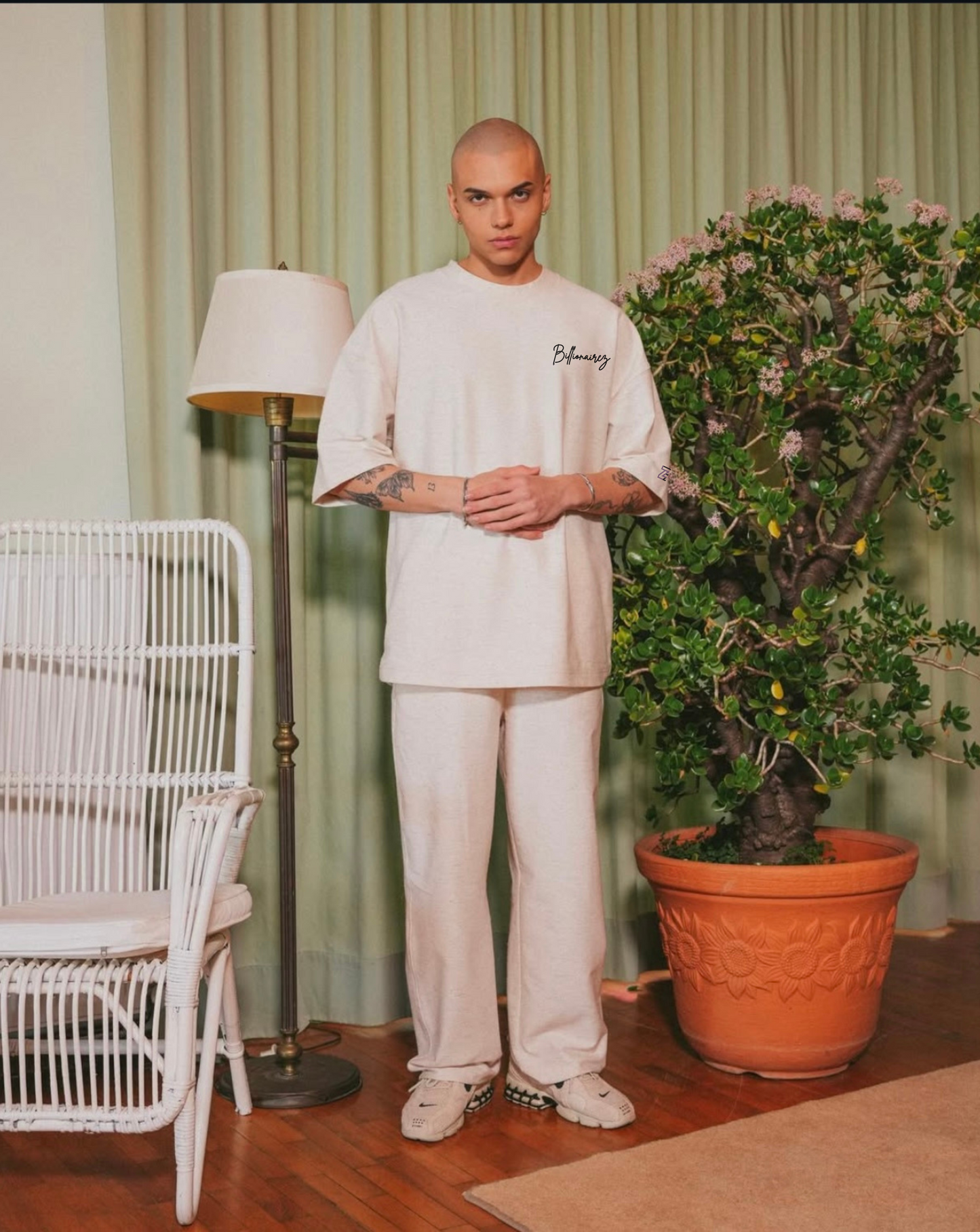 BillionaireZ Signature Oversized Tee- White
