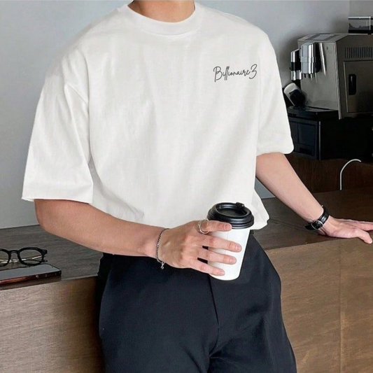 BillionaireZ Whiteweight Classic Oversized Tee