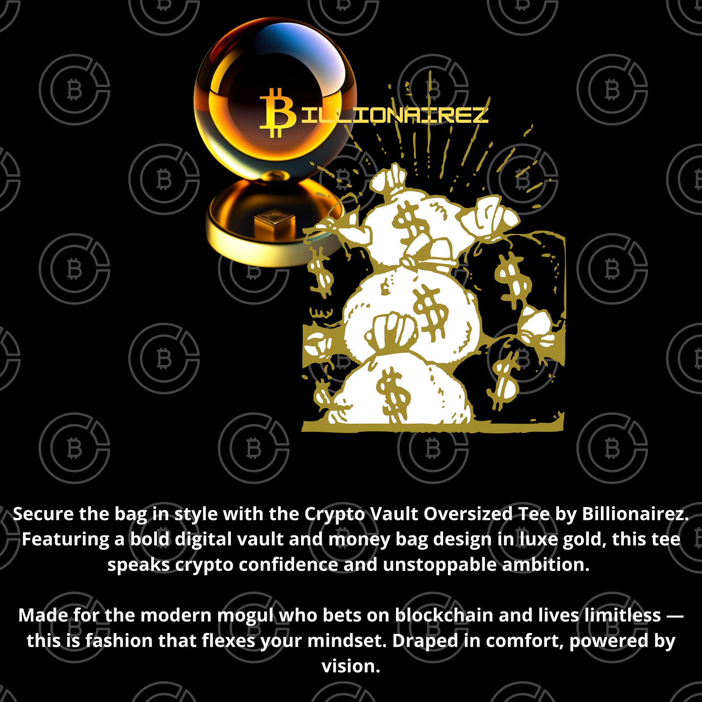 Billionairez “Crypto Vault” Oversized Tee
