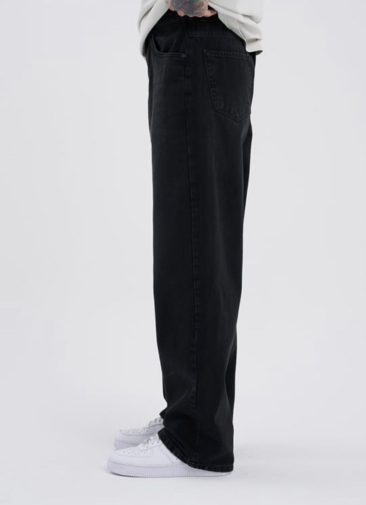 Noir Code Oversized Denim – BillionaireZ Blackout Edition