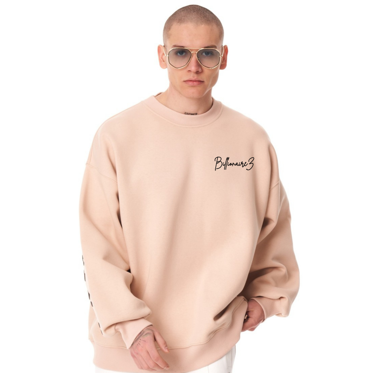 “Maybe This World is Other Planet’s Hell” Sweatshirt- Beige