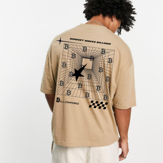 The BillionaireZ “Mindset Makes Billions” Oversized T-shirt