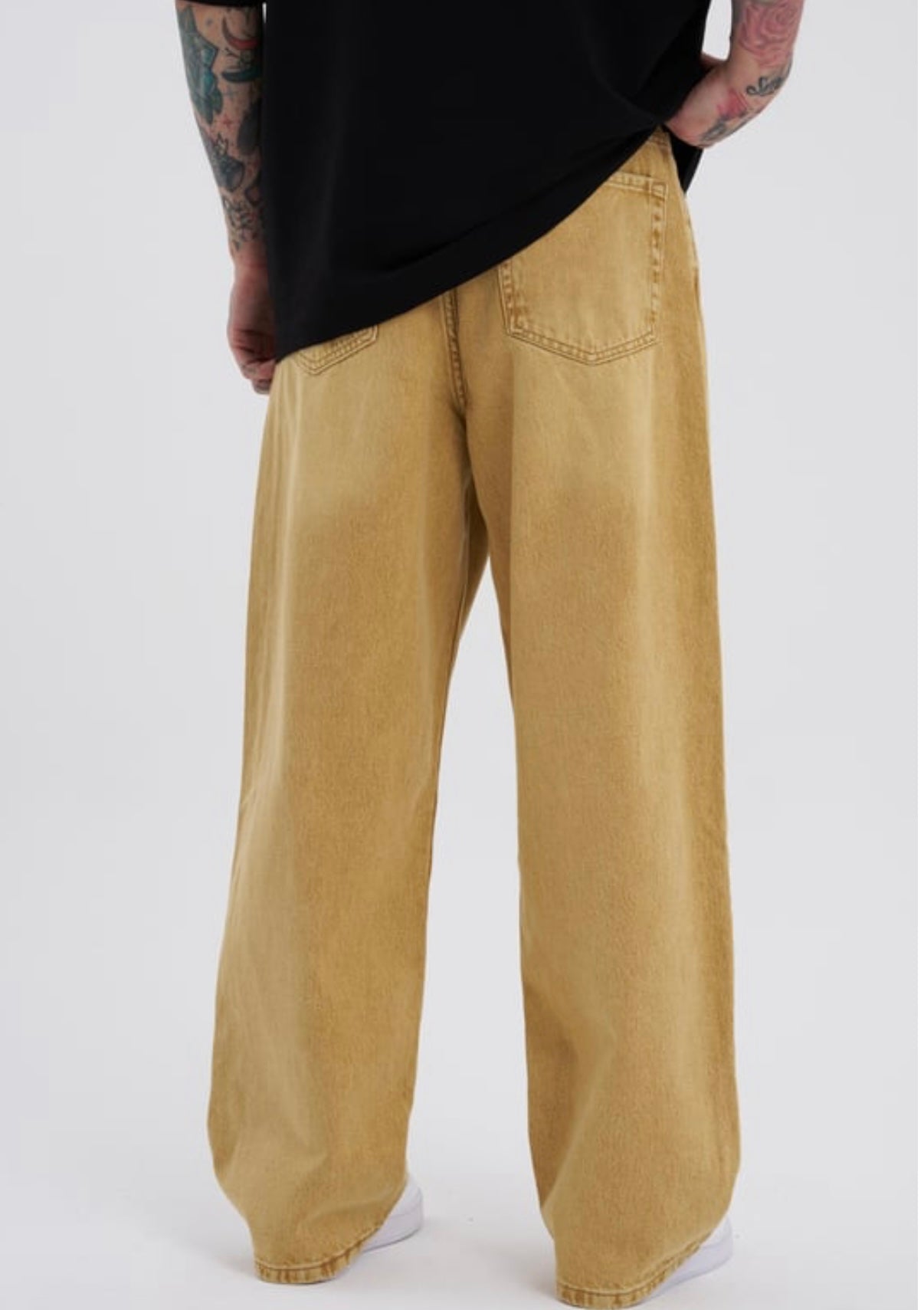 Golden Drift Oversized Denim – BillionaireZ Originals