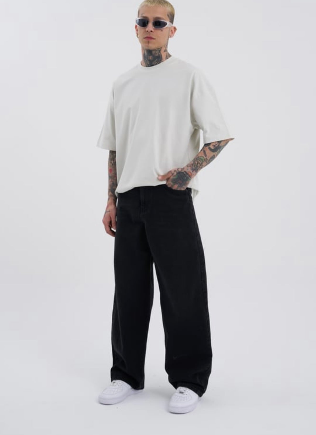 Noir Code Oversized Denim – BillionaireZ Blackout Edition