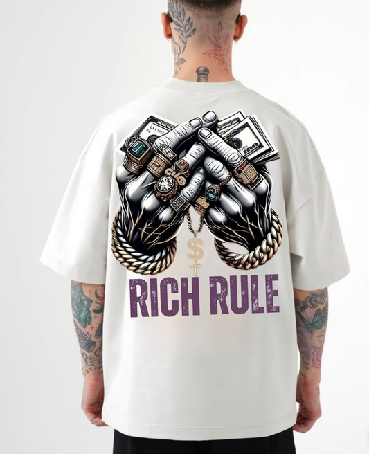 BillionaireZ Rich Rule Oversized Tee