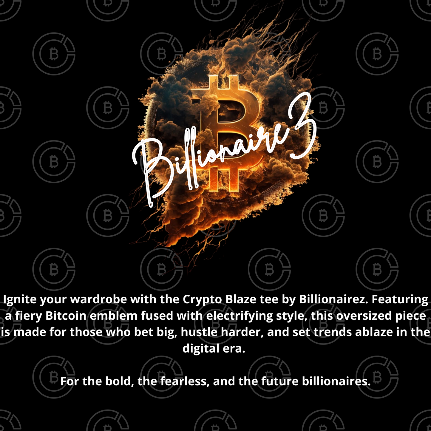 Billionairez “Crypto Blaze” Oversized Tee