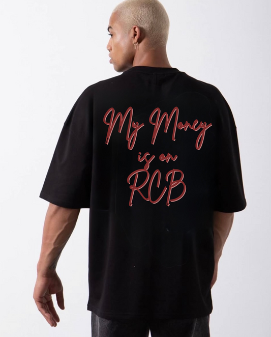 “My Money is on RCB” Oversized T-Shirt – BillionaireZ Sports Drop