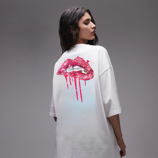 BillionaireZ “Lip Drop” Oversized Tee