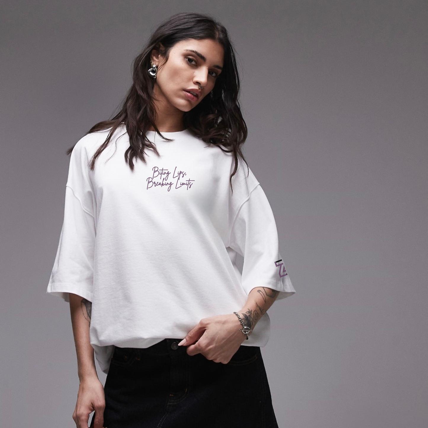 BillionaireZ “Lip Drop” Oversized Tee