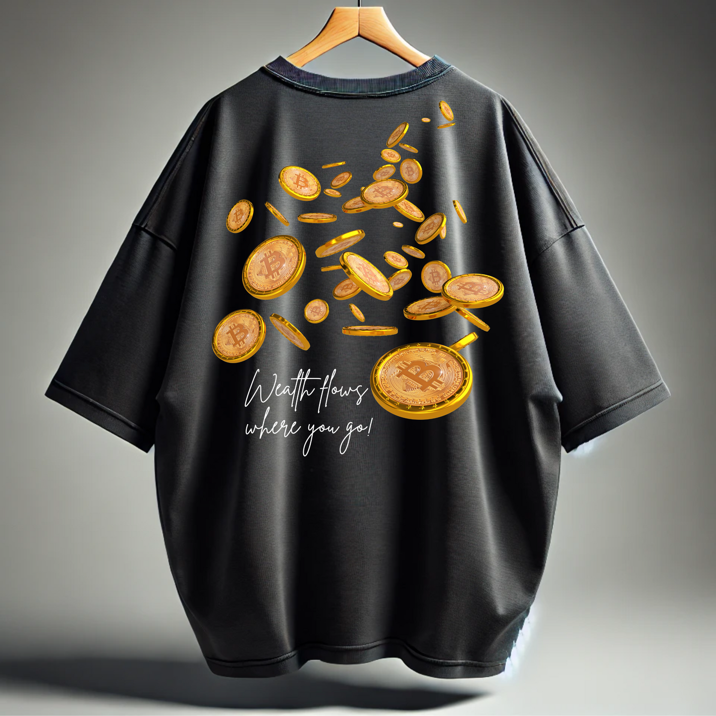 BillionaireZ Wealth Flow Oversized T-shirt