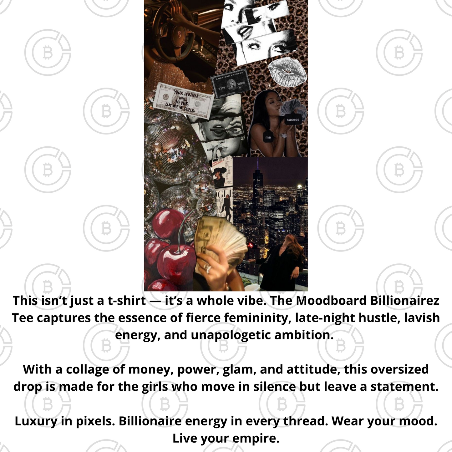 BillionaireZ “Moodboard” Oversized Tee