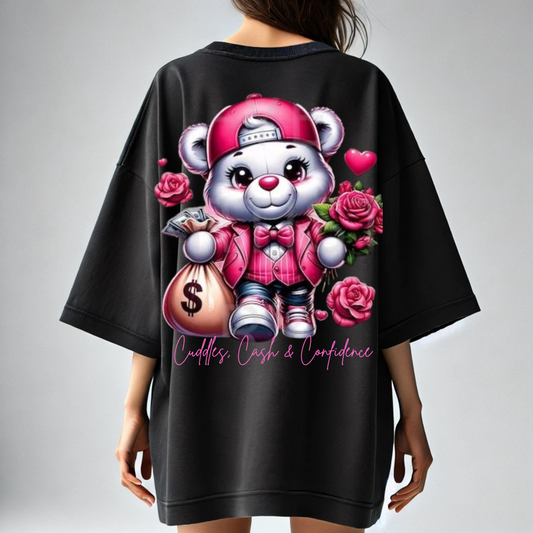 BillionaireZ “Cuddle, Cash, Confidence” Oversized Tee