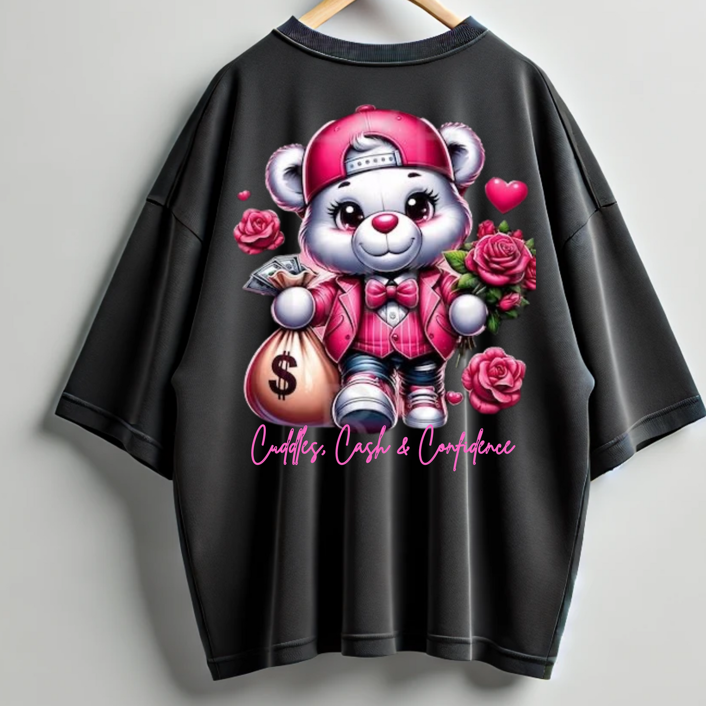 BillionaireZ “Cuddle, Cash, Confidence” Oversized Tee