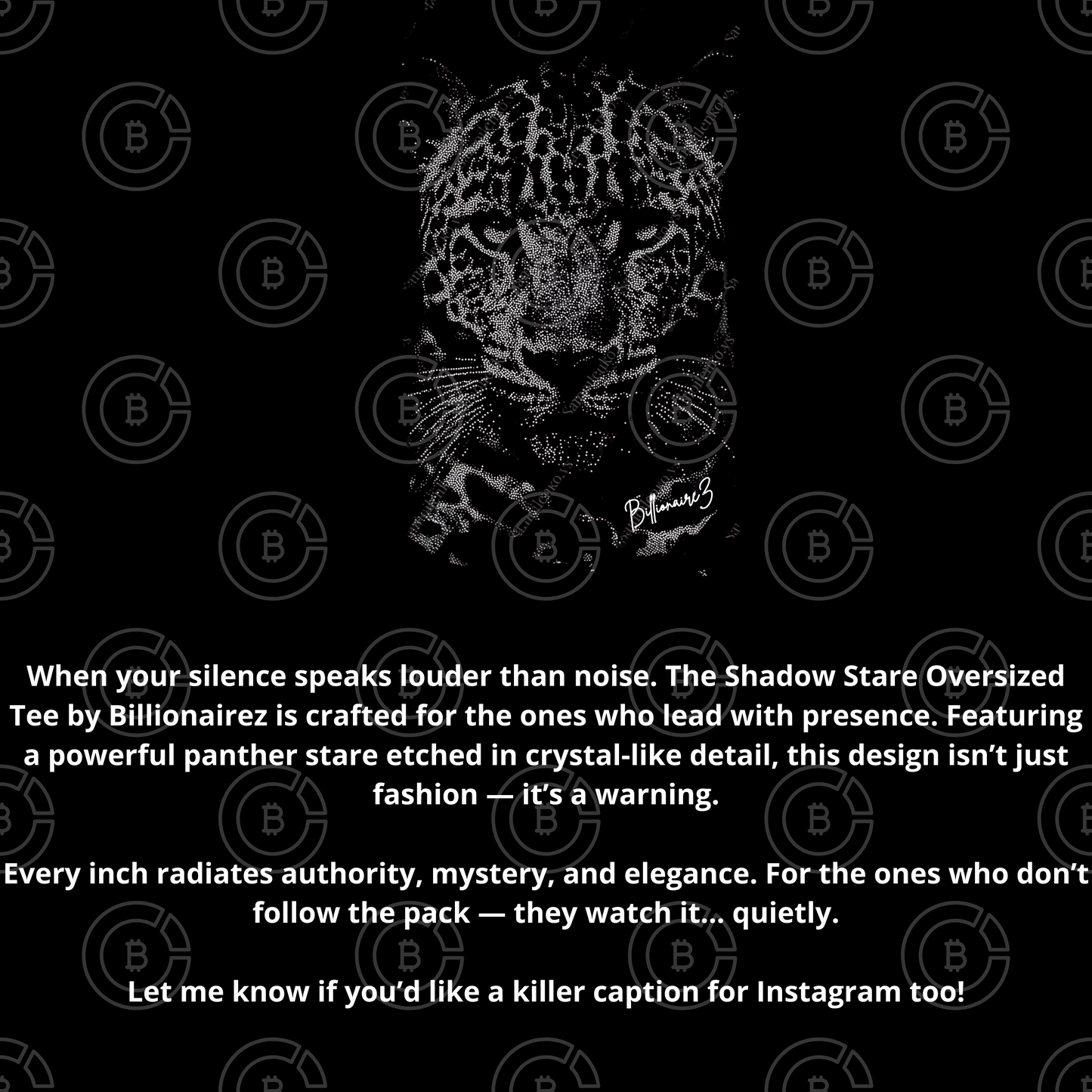 BillionaireZ “Shadow Stare” Oversized T-Shirt