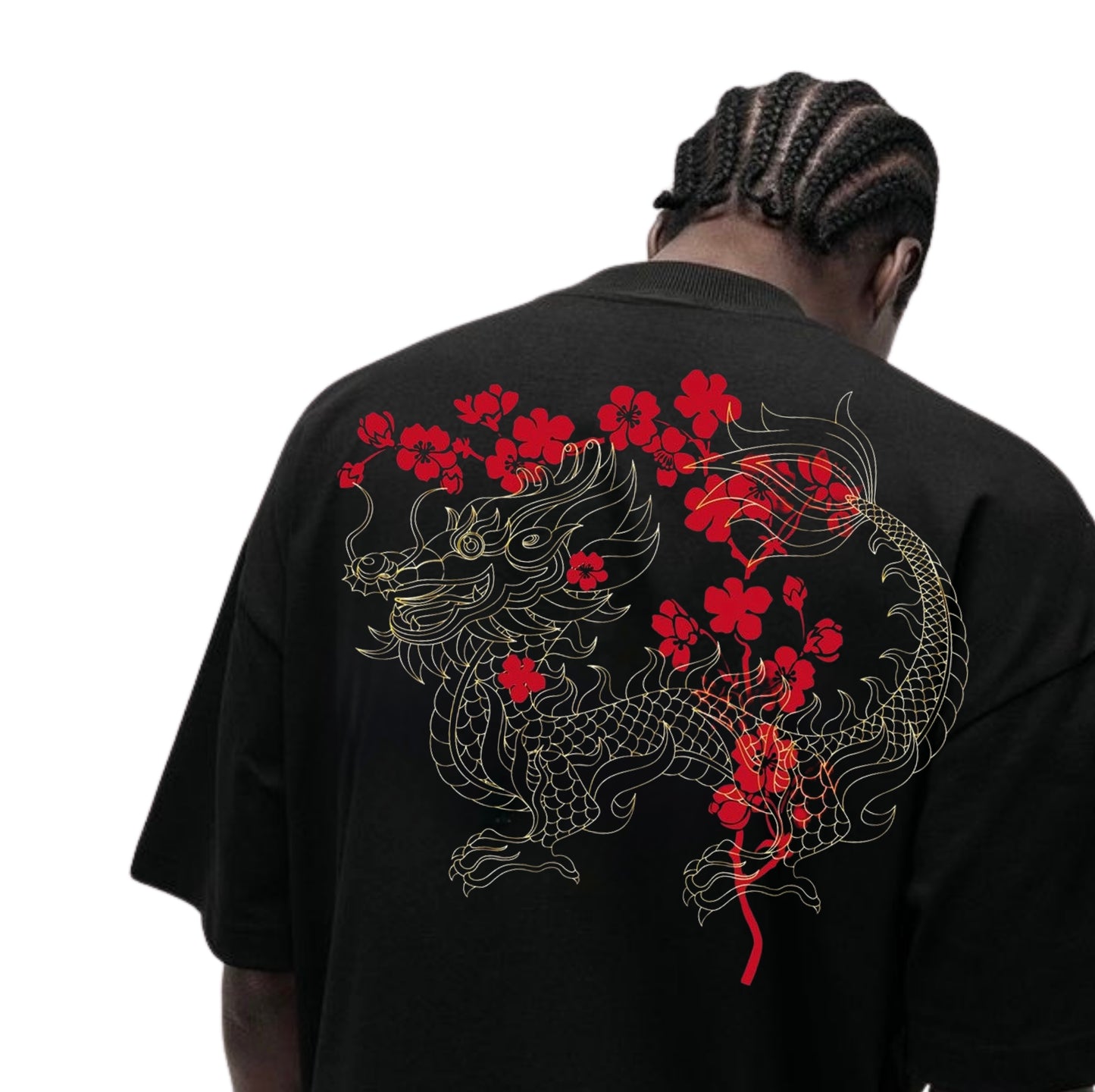 Scarlet Dragon Bloom Tee