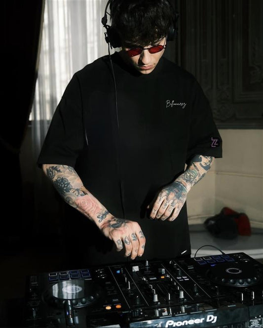 BillionaireZ Signature Oversized Tee- Black