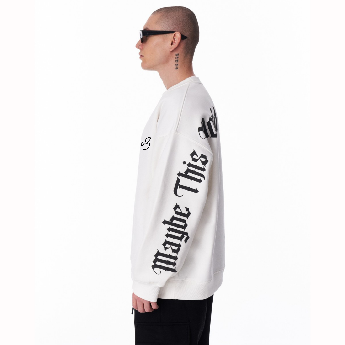 “Maybe This World is Other Planet’s Hell” Sweatshirt- White