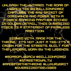 BillionaireZ “Roar of Legacy” Oversized Tee