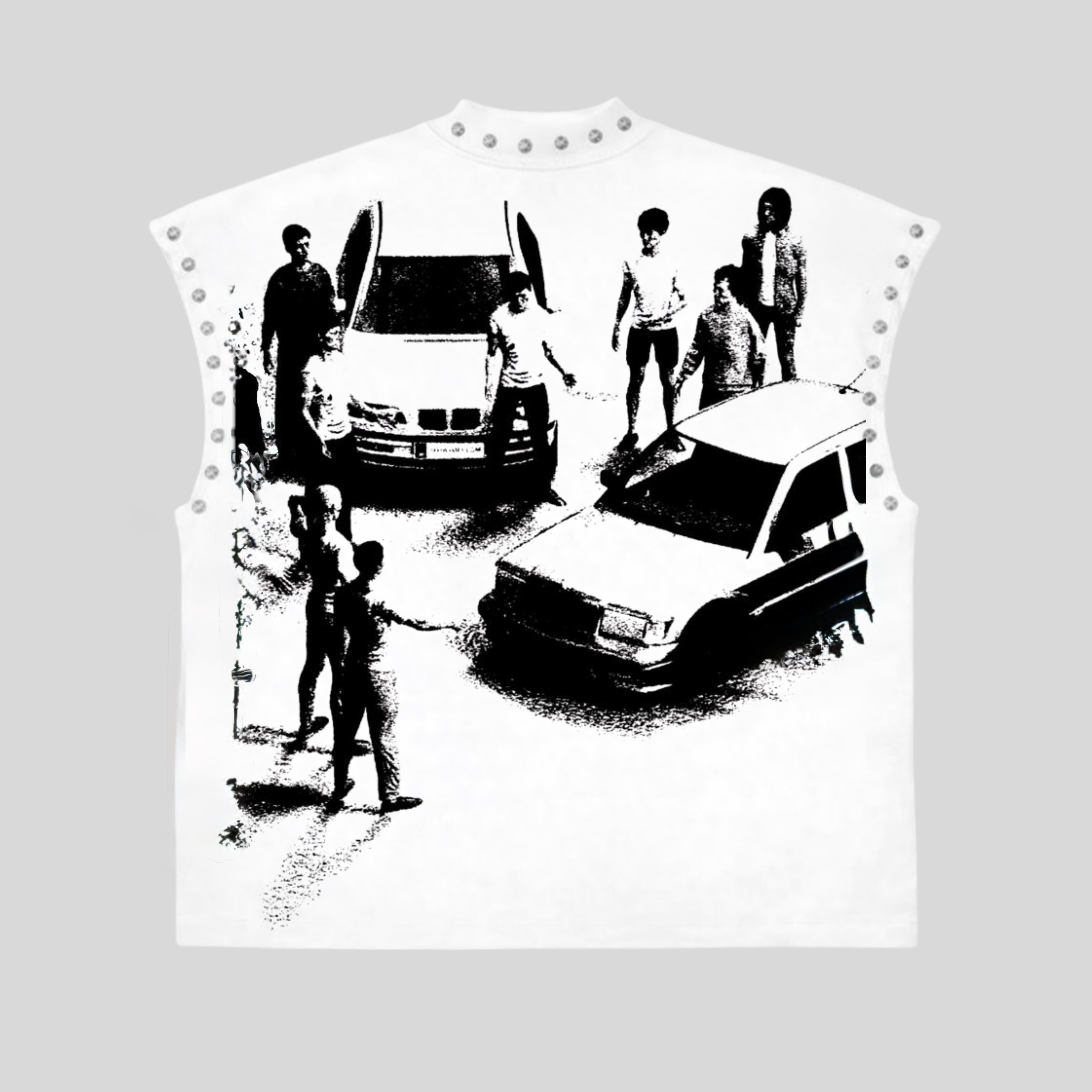 Millionaire Mindset Sleeveless Tee – White