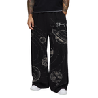 Cosmic Drift Oversized Joggers – Black