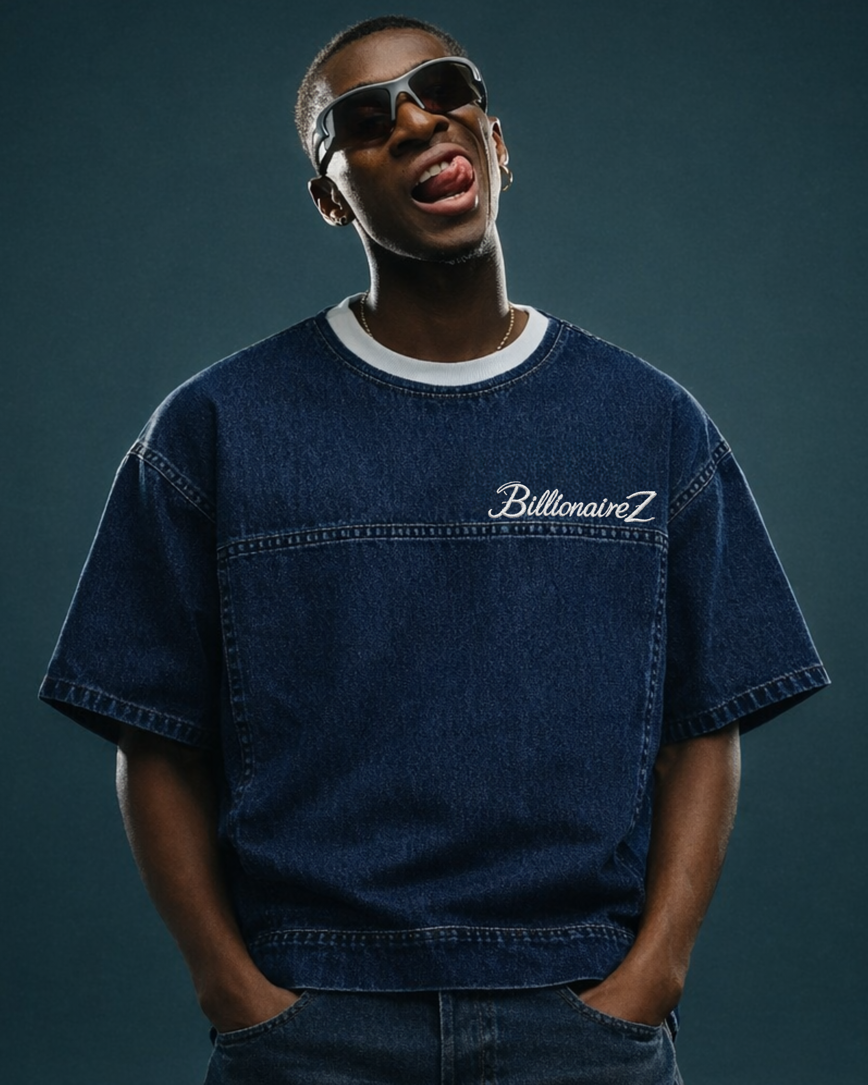 BillionaireZ Denim Signature Tee