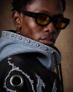 BillionaireZ Inferno Denim Grommet Hoodie