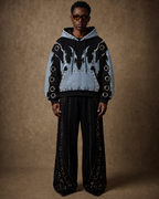 BillionaireZ Inferno Denim Grommet Hoodie