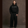 BZ Oversized Coord Set – Midnight Black