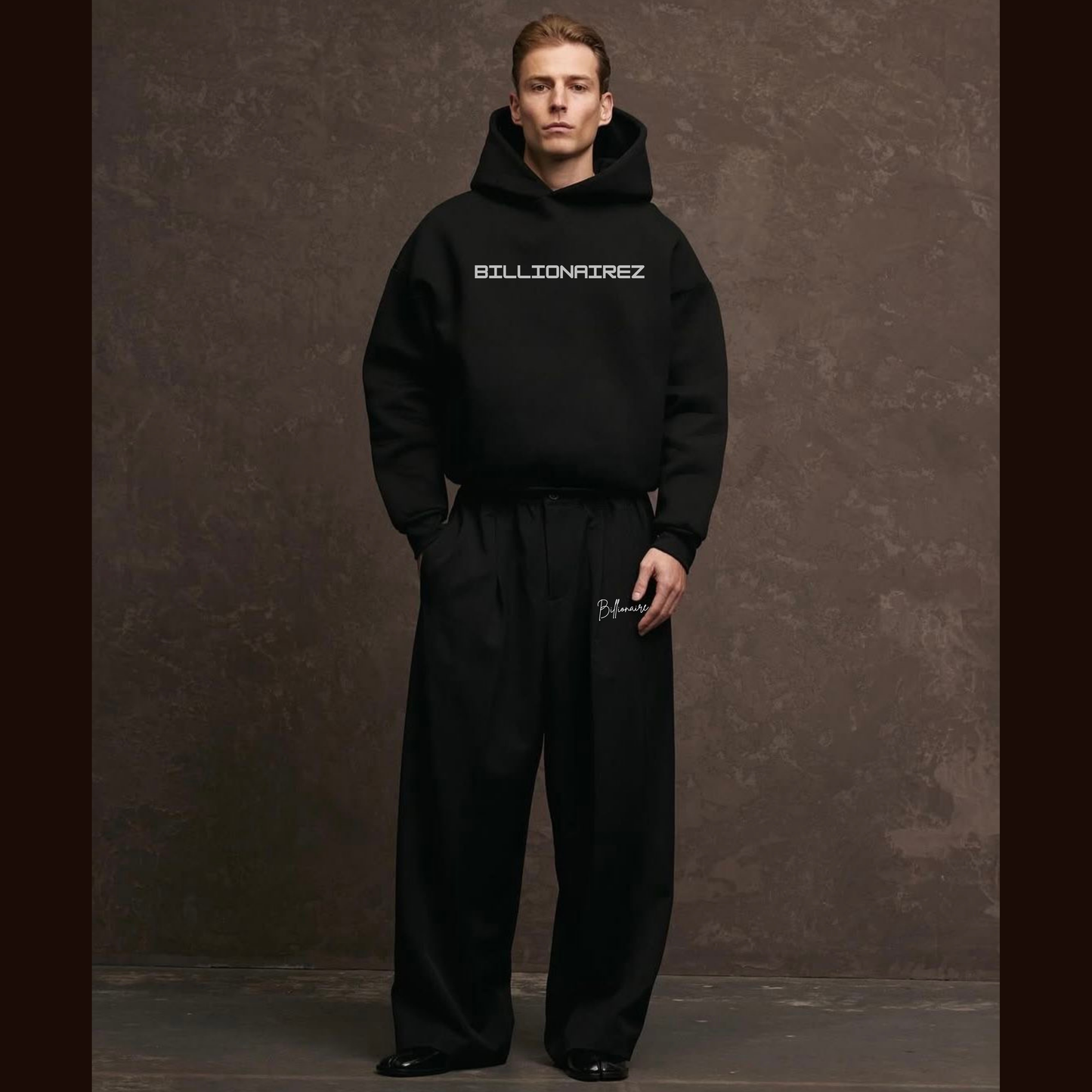 BZ Oversized Coord Set – Midnight Black