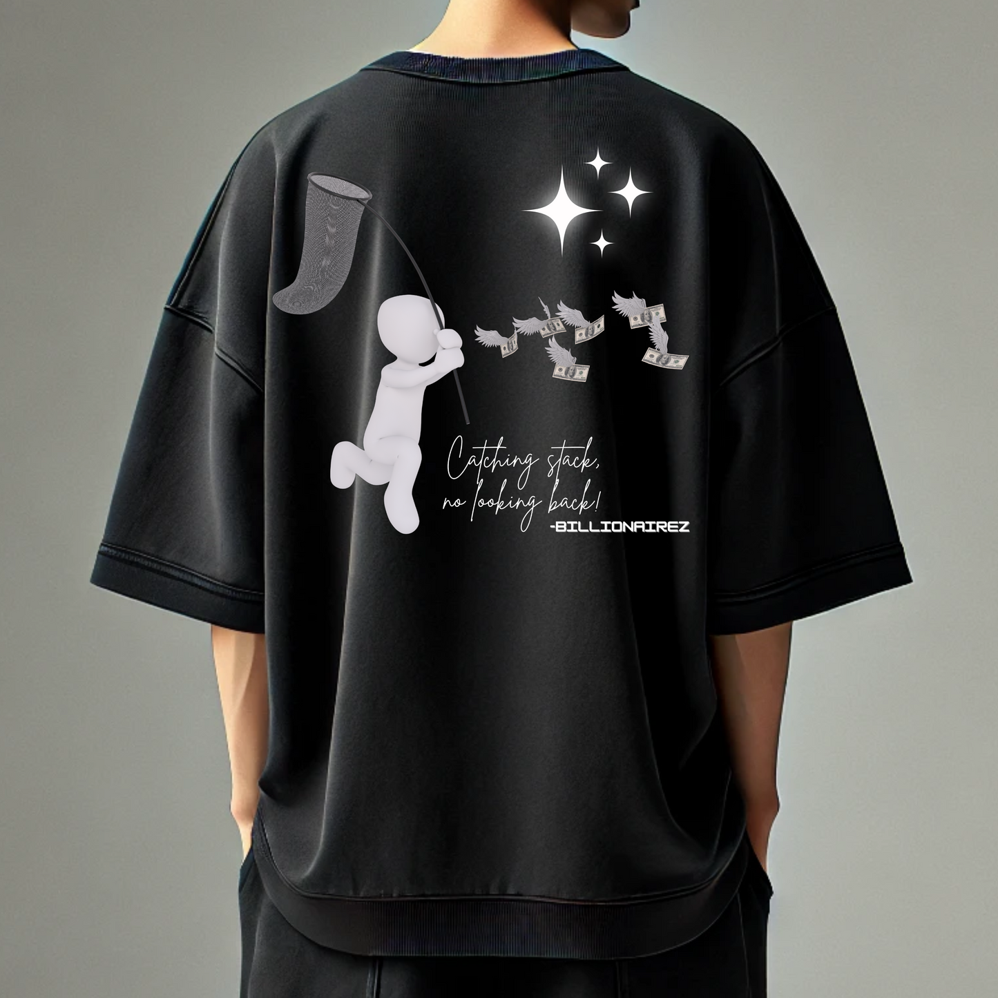 “Stack Runner” Oversized Tee – BillionaireZ Edition