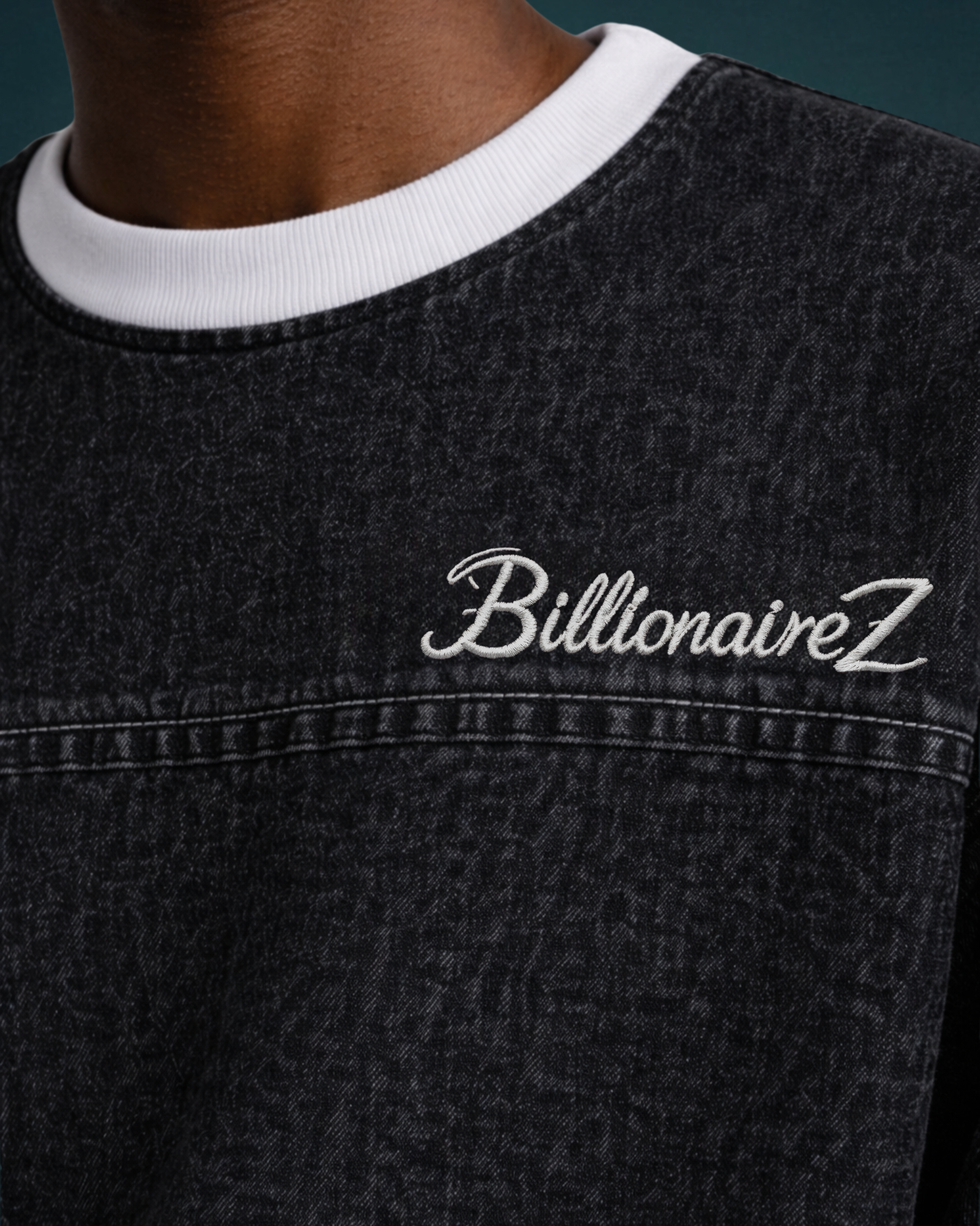 BillionaireZ Black Denim Tee