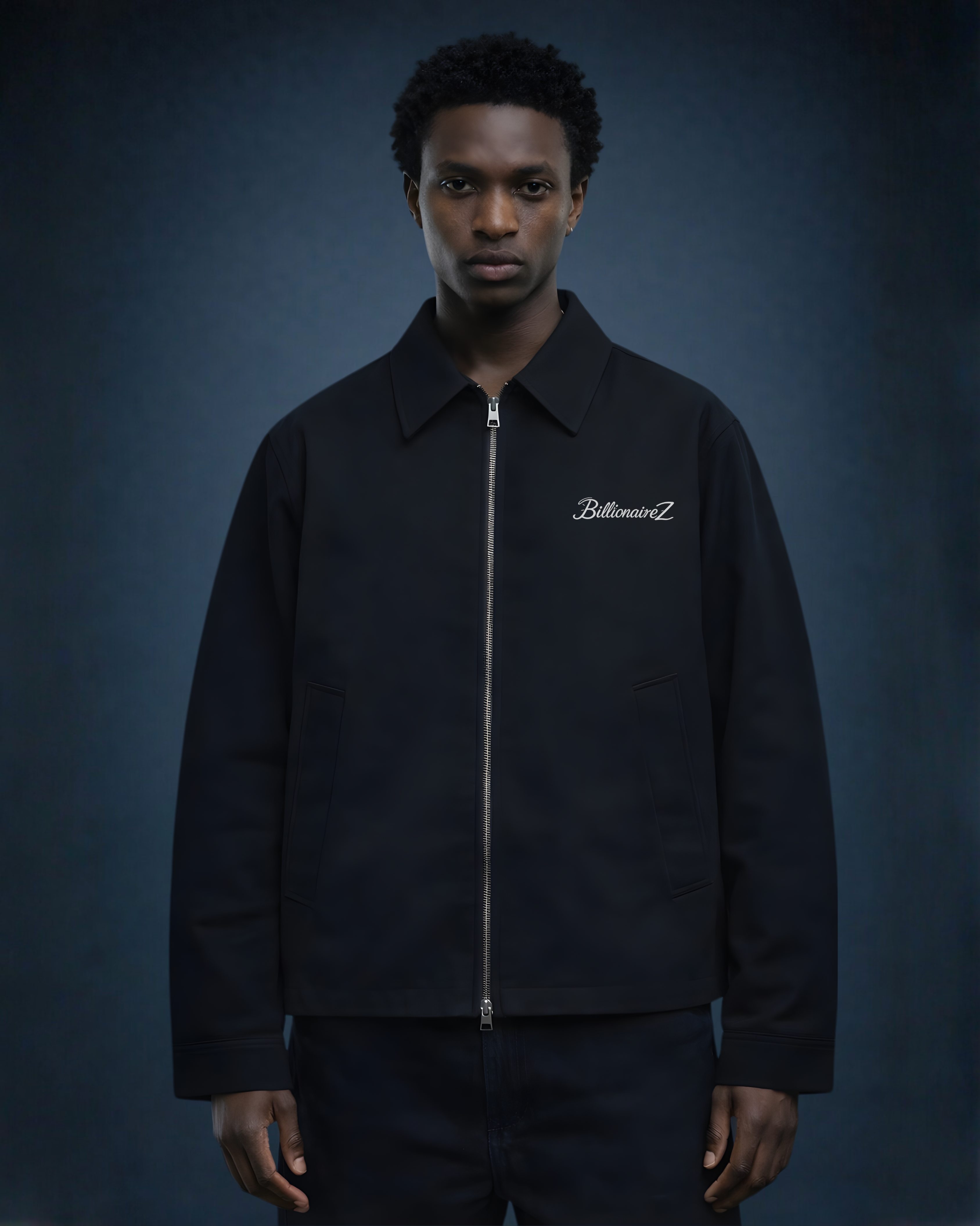 BillionaireZ Noir Authority Zip Jacket