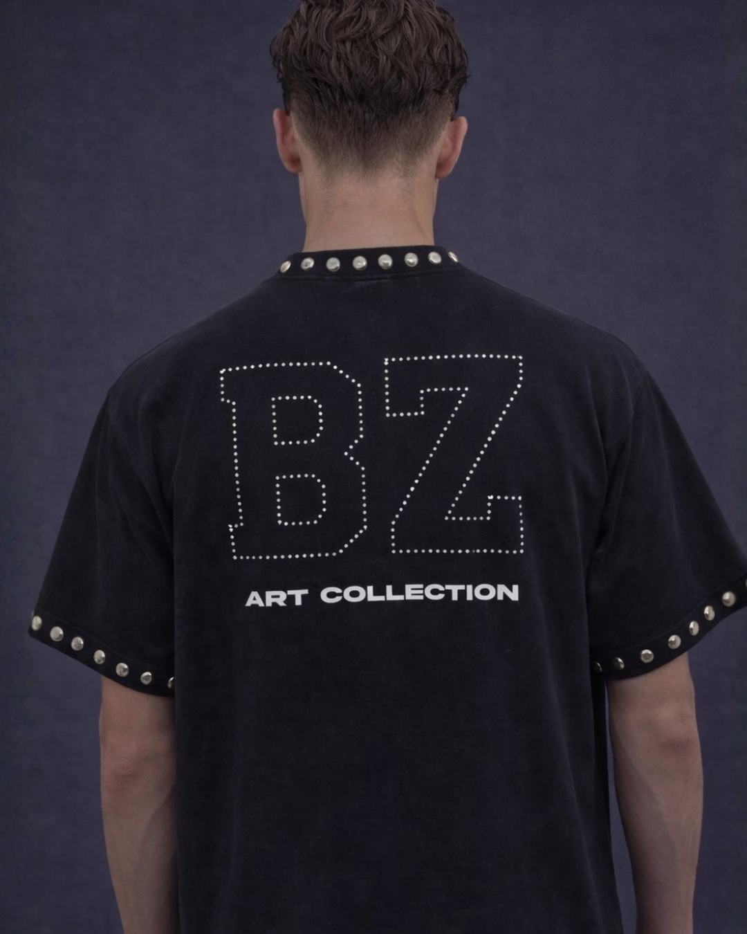 BillionaireZ “Saint Chain” Studded Tee
