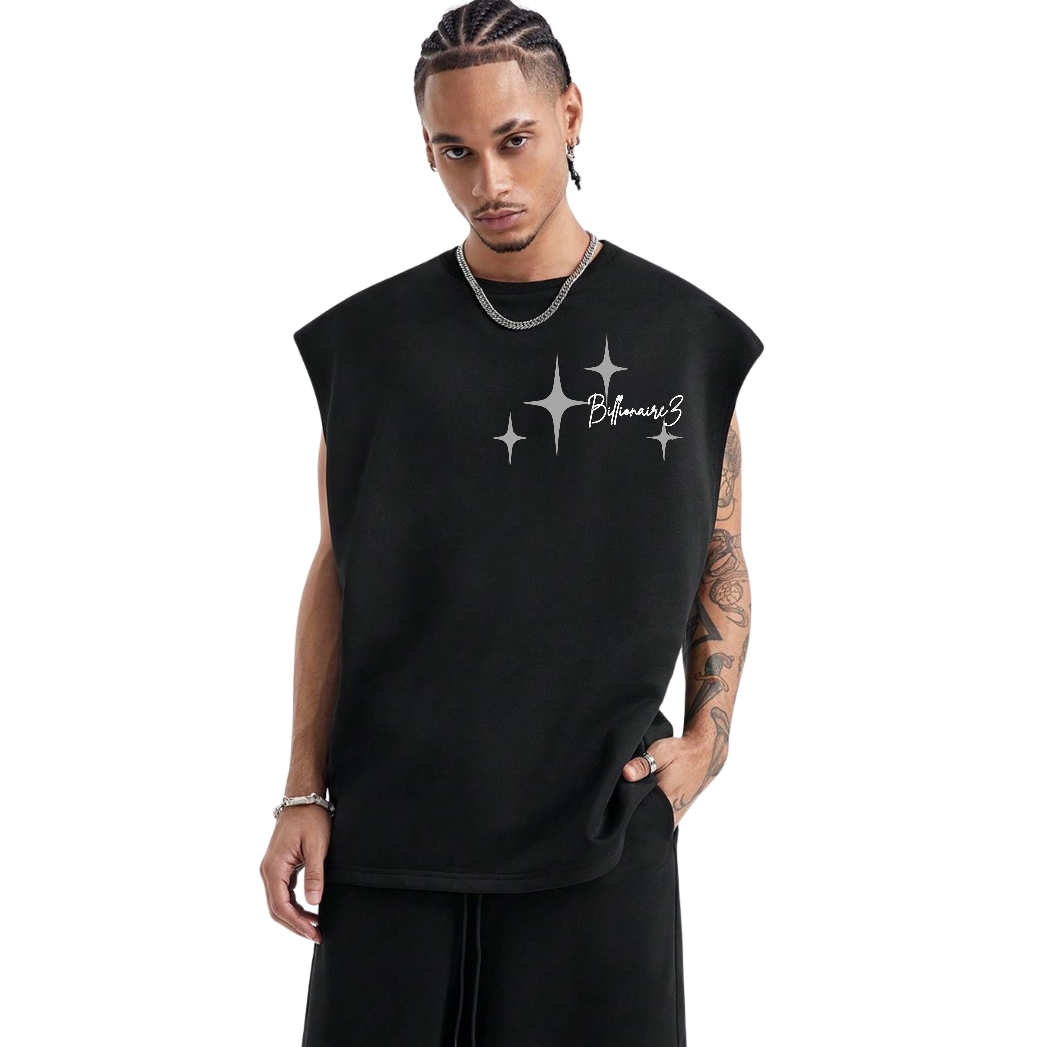 BZ Starlit Rhinestone Sleeveless Tank