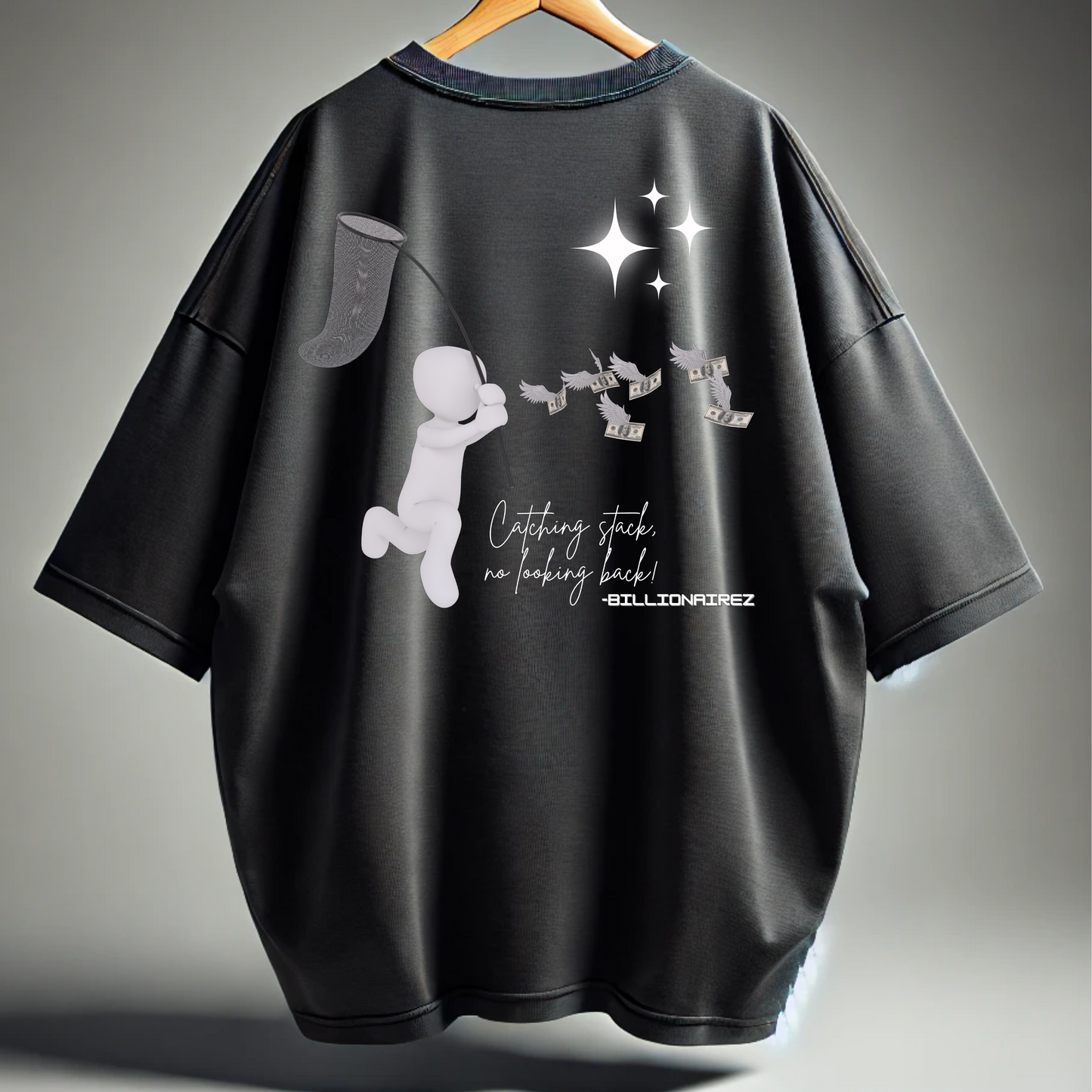 “Stack Runner” Oversized Tee – BillionaireZ Edition