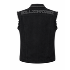 BillionaireZ Shadow Studded Sleeveless Denim Vest