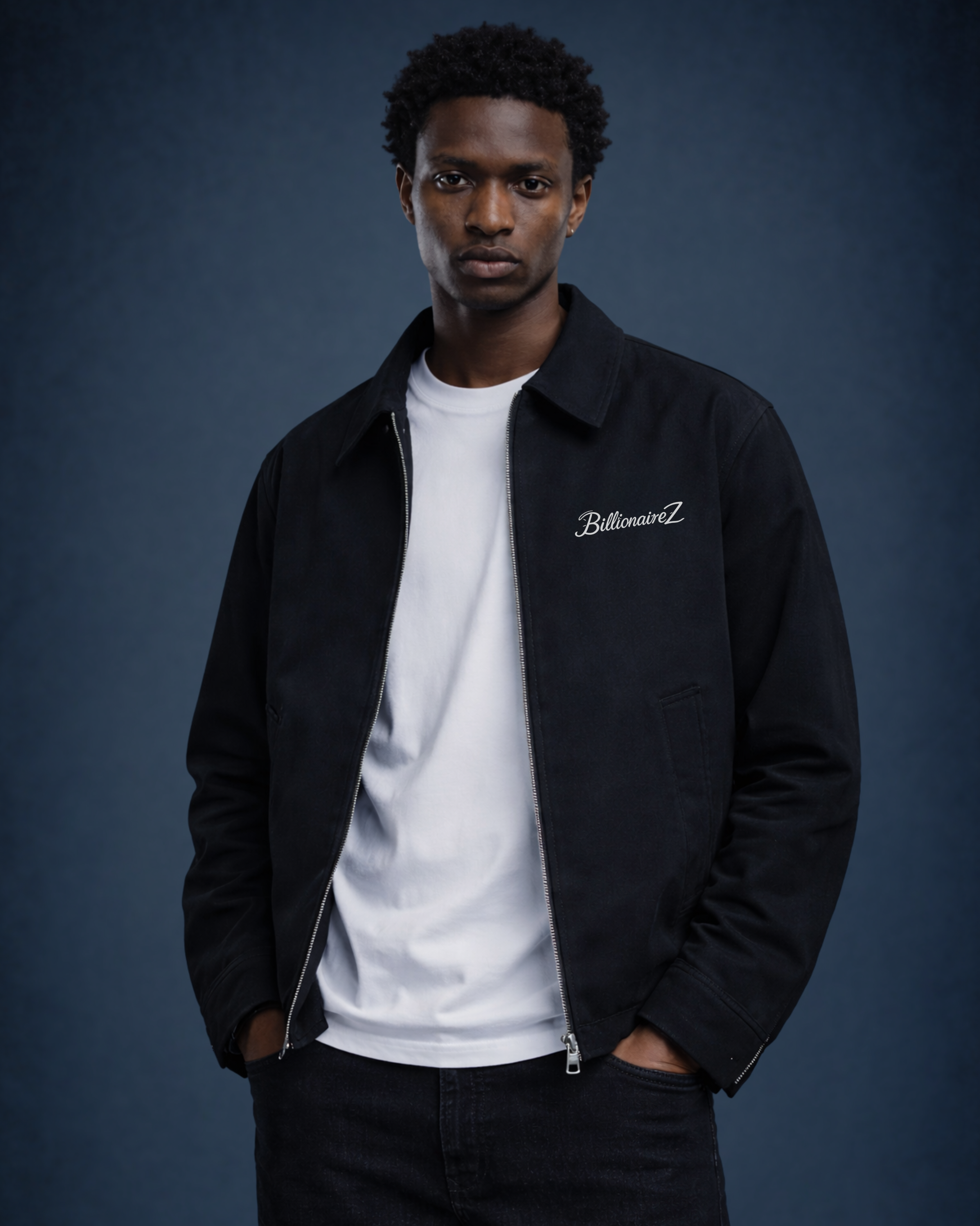 BillionaireZ Noir Authority Zip Jacket