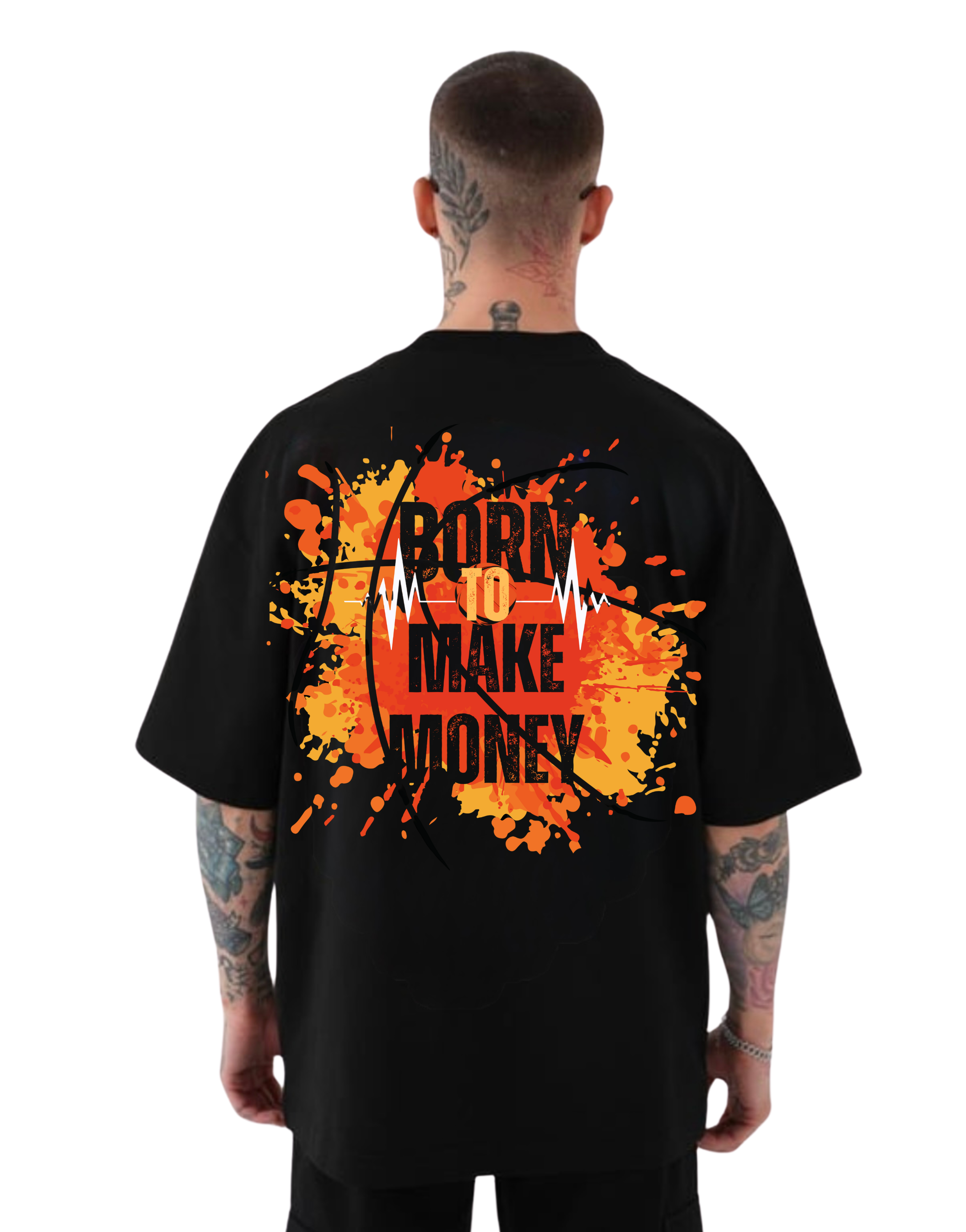 BillionaireZ “Born to make money” Oversized T-Shirt