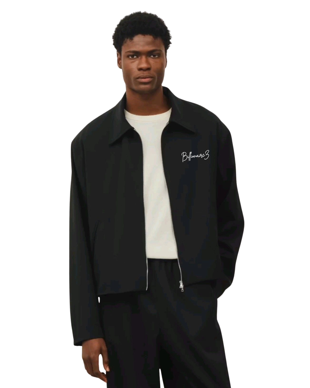 BillionaireZ Noir Authority Zip Jacket