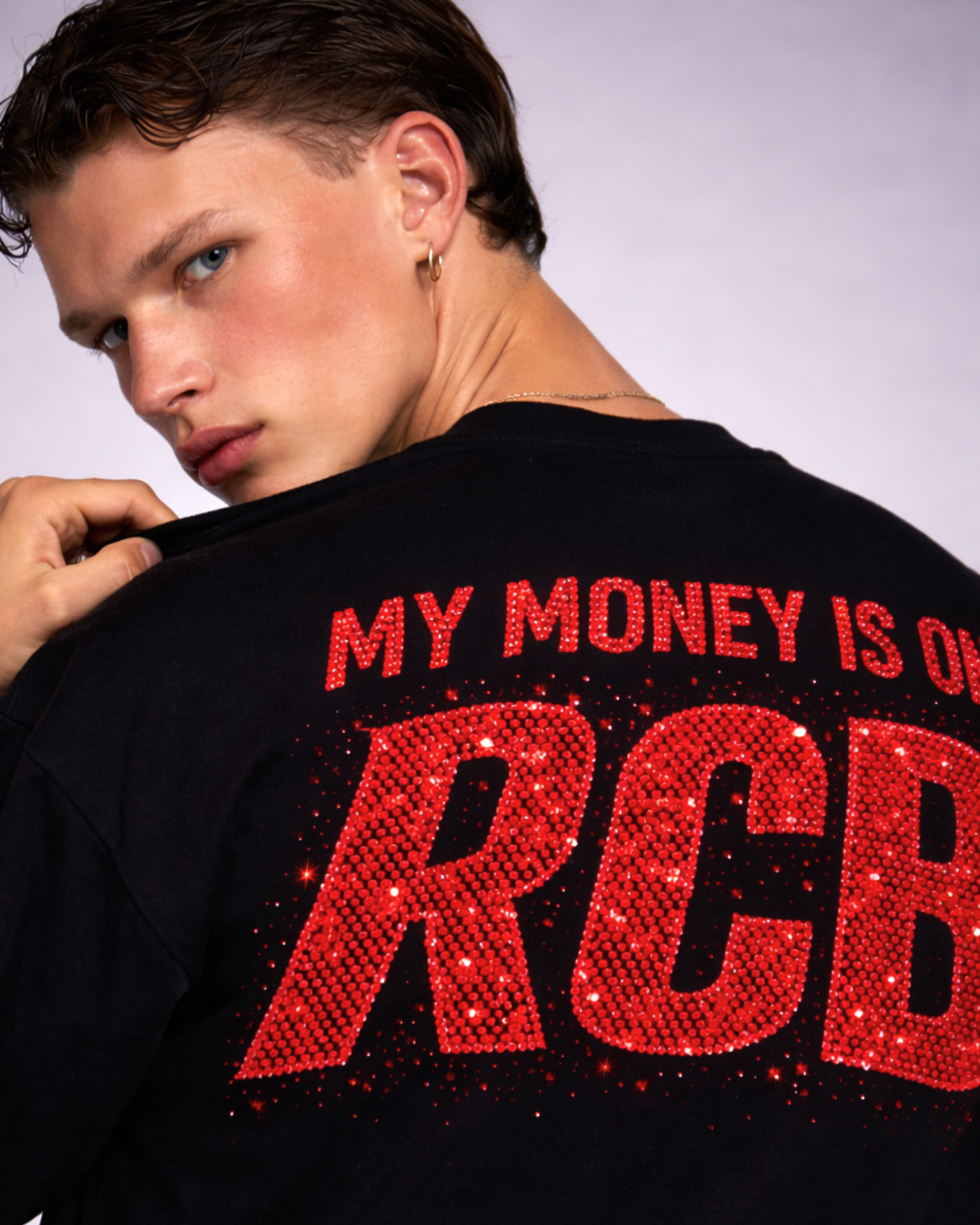BillionaireZ Exclusive “RCB Bet” Rhinestone Tee