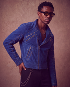 BillionaireZ Cobalt Riot Suede Jacket