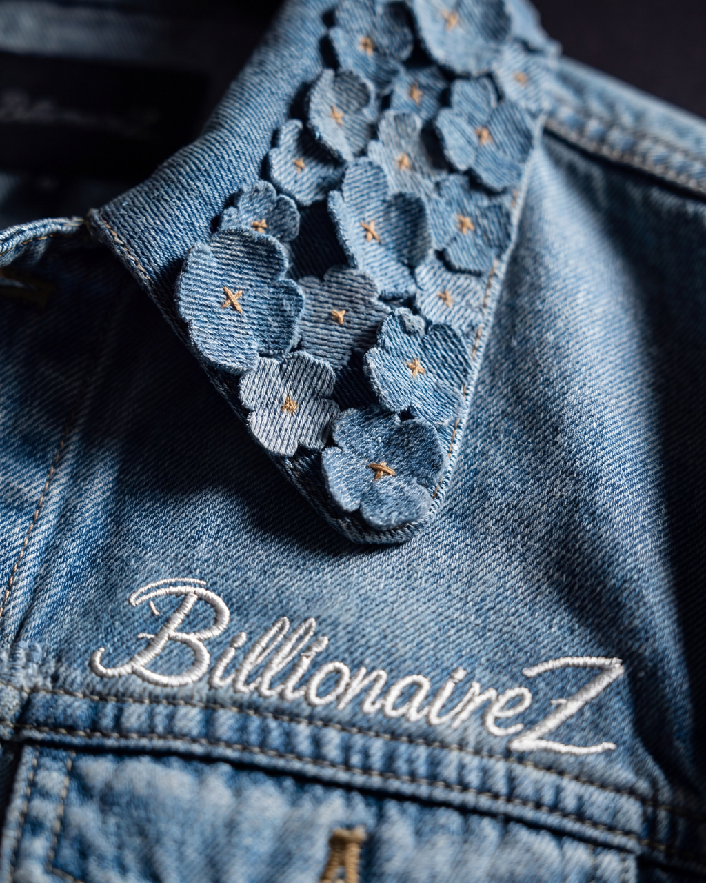 BillionaireZ Fleur Denim Jacket