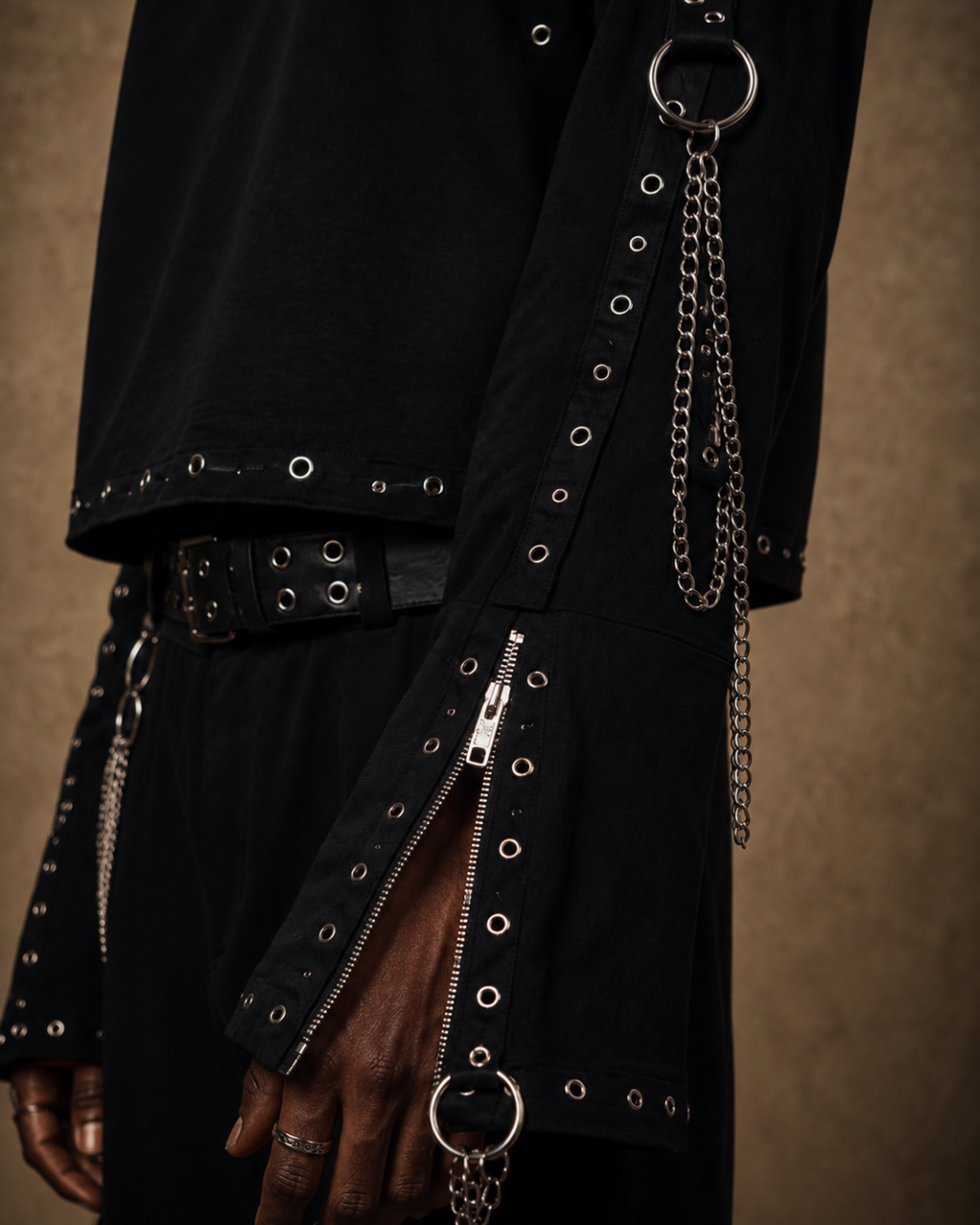 Chrome Ritual Flared Sleeve Tee