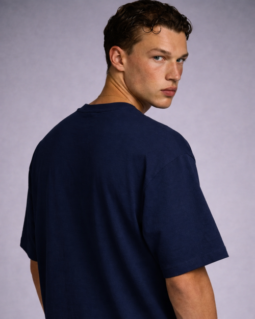 Abyss Navy Oversized Tee