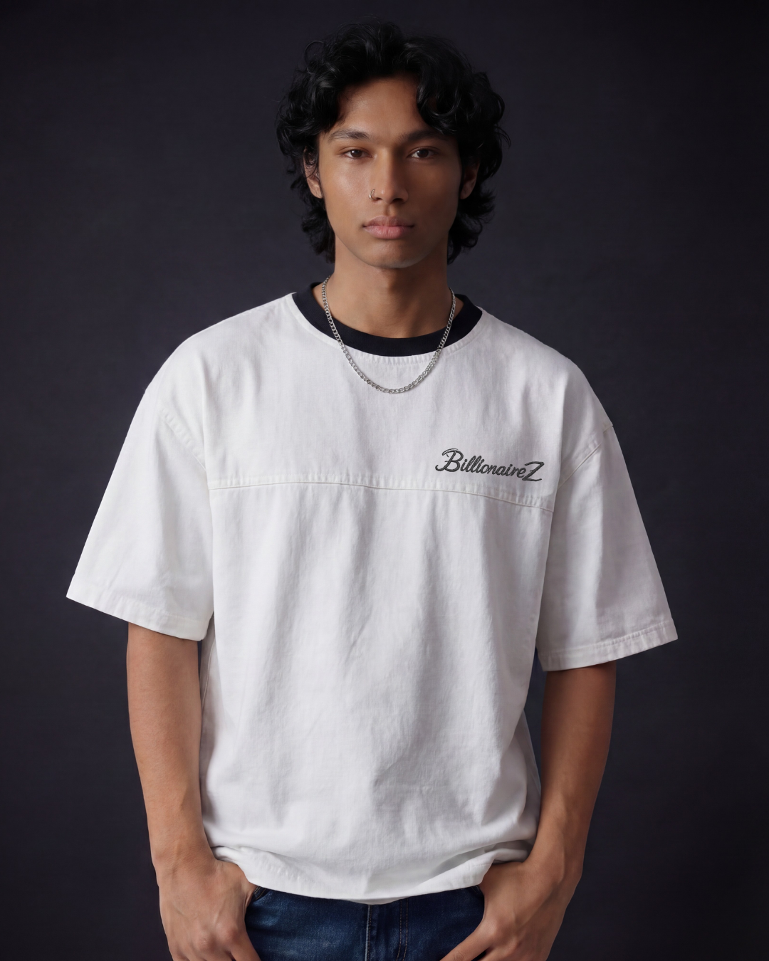 BillionaireZ Ivory Denim Tee