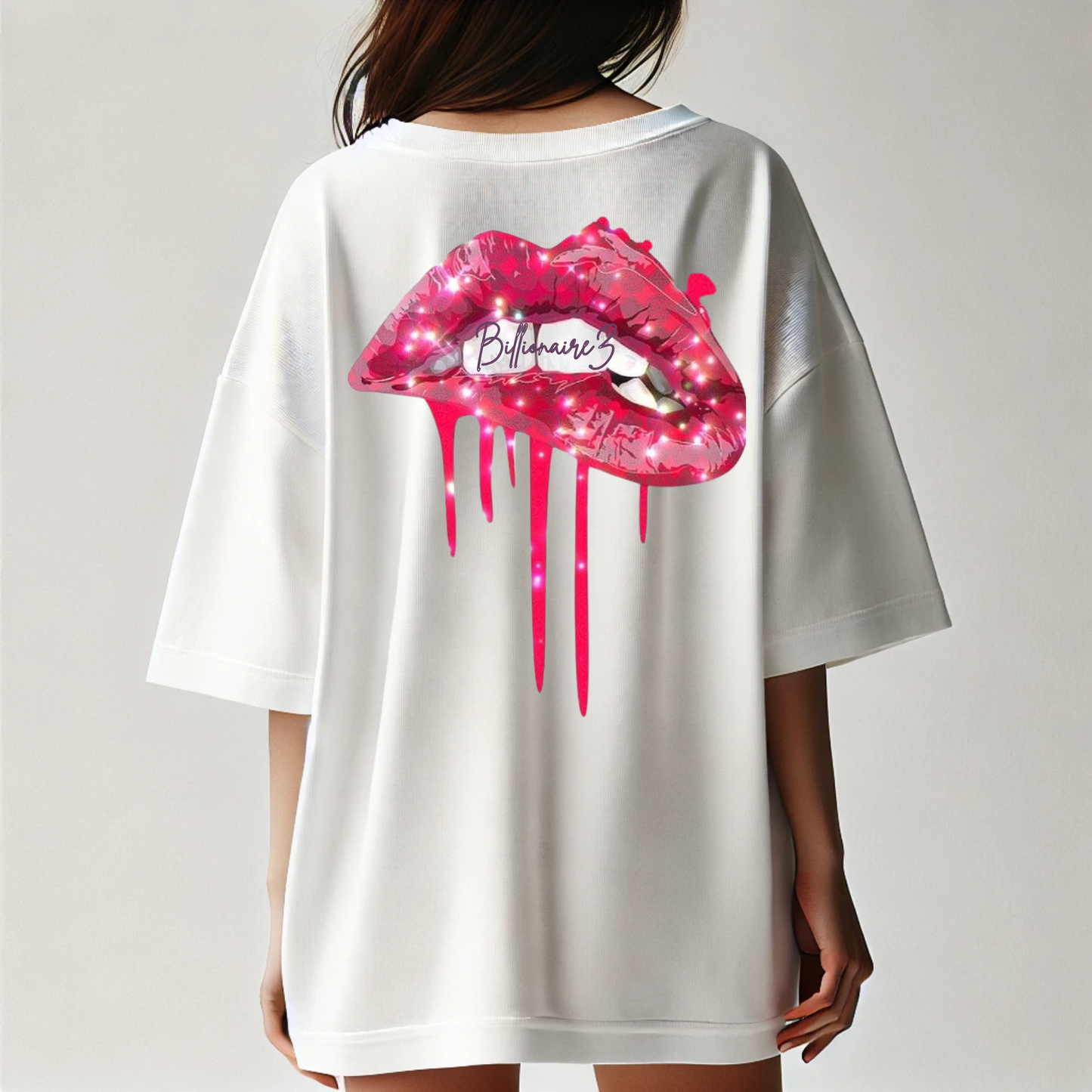 BillionaireZ “Lip Drop” Oversized Tee